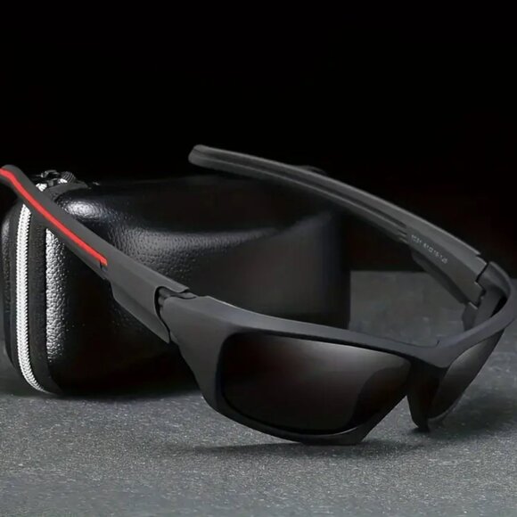 Gafas De Sol Lentes Para Humbres Nuevo Polarized Sunglasses Men‎ Wrap Around New - Picture 2 of 11